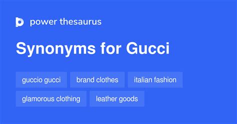 gucci synonyms|other words for gucci.